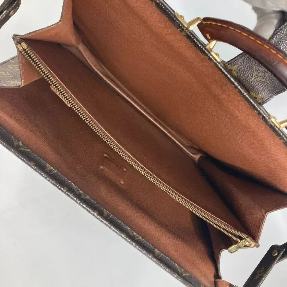 LOUIS VUITTON M53305 Monogram Serviette Fermoir Document bag Business bag